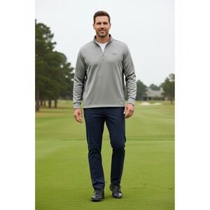 Callaway Golf 1/4 Zip Pullover Mens XL Grey Jacket Athletic Performance Active